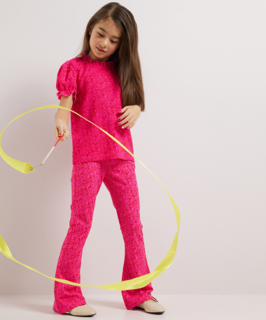 flared fit broek print