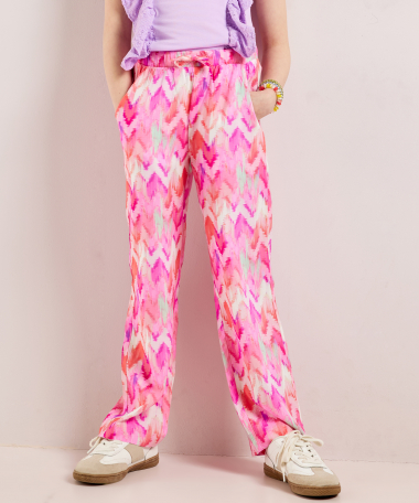 straight fit broek met print