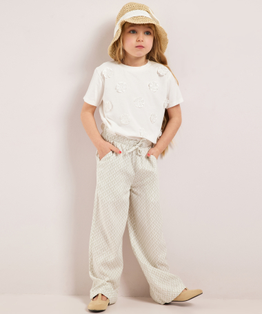 straight fit broek met print