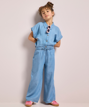 tencel straight fit broek