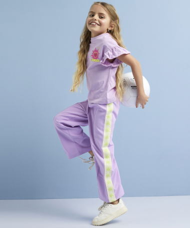 wide fit broek met tape