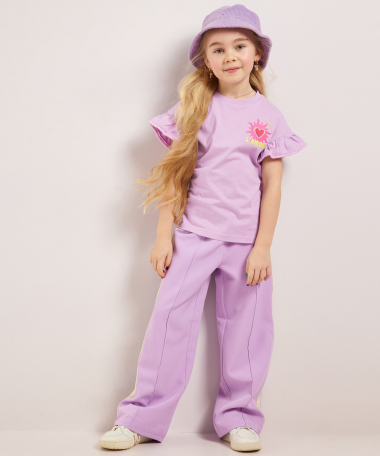 wide fit broek met tape