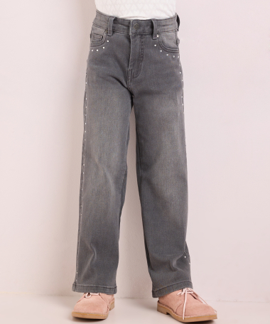 wide fit broek met glitters