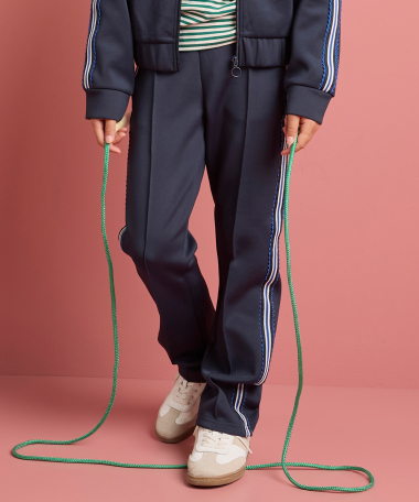 wide fit broek met tape
