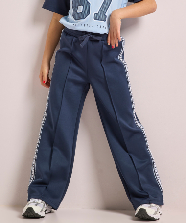 wide fit broek met tape