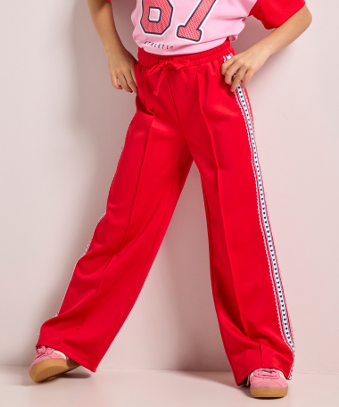wide fit broek met tape