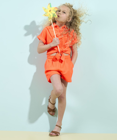 crinkle short met glitters