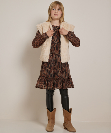 fake fur gilet