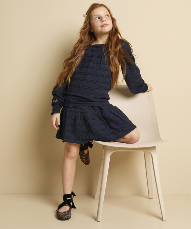 crinkle rok gestreept