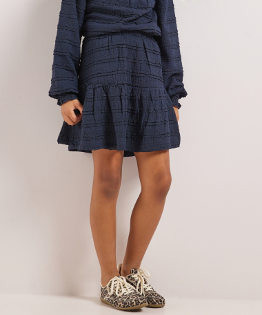 crinkle rok gestreept