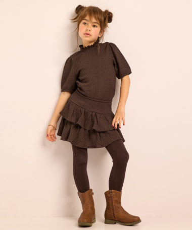 crinkle skort met ruches