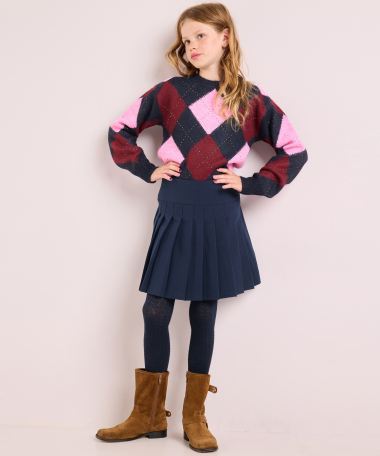 plisse rok uni