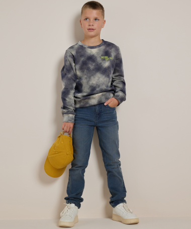skinny fit stretch jeans - grijsblauw