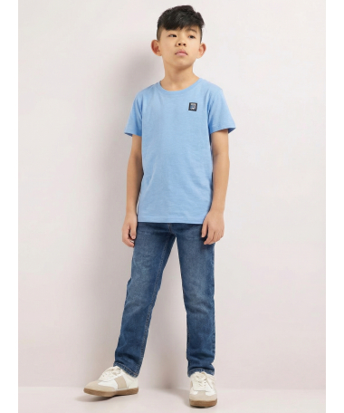 wide fit stretch jeans - mid