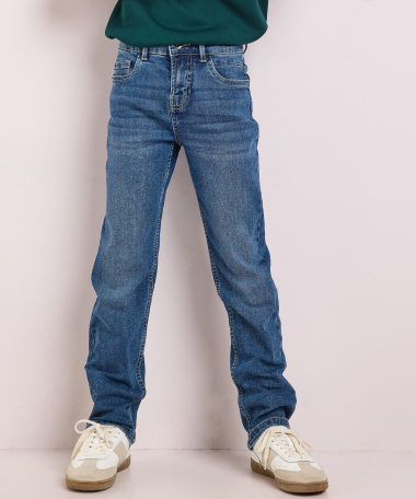 regular fit stretch jeans - mid