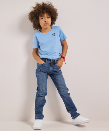 regular fit stretch jeans - mid