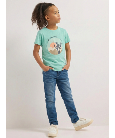 regular fit stretch jeans - mid