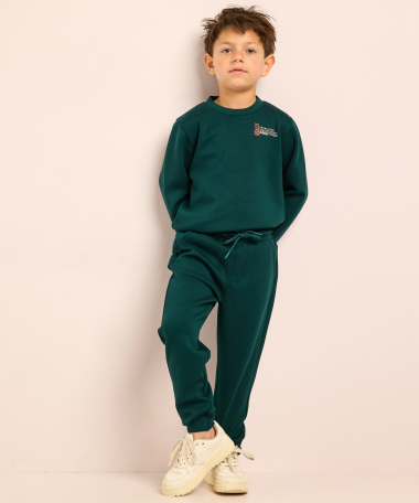 broek met elastische tailleboord