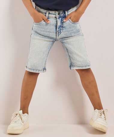 jogg jeans met knoop- met ritssluiting