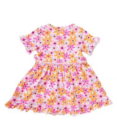 ruche jurkje bloemen