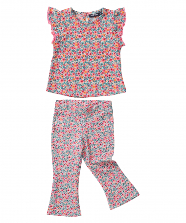 flared fit broek bloemen