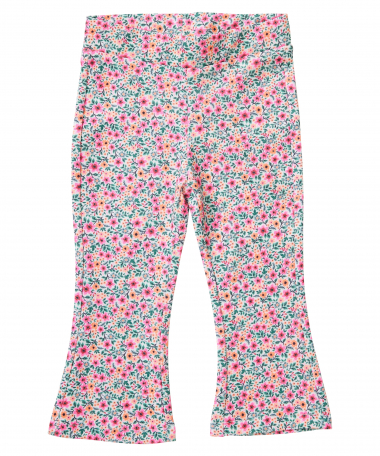 flared fit broek bloemen