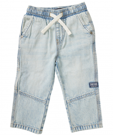 jogg jeans met elastische tailleboord