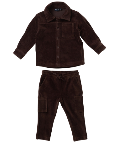 velvet cargo broek