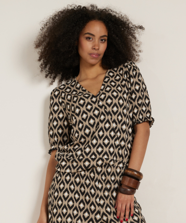 overslag t-shirt crinckle 