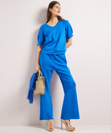 v-hals t-shirt pofmouw