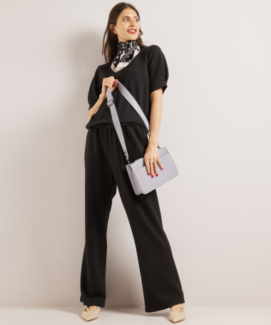 v-hals t-shirt pofmouw