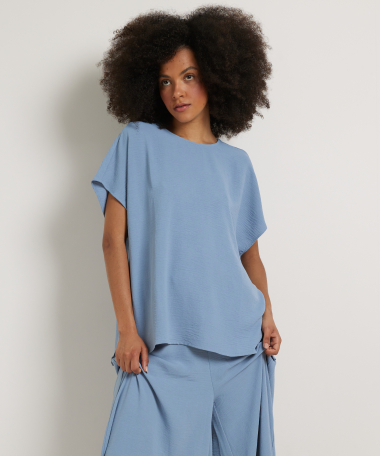 wijd t-shirt met splitjes