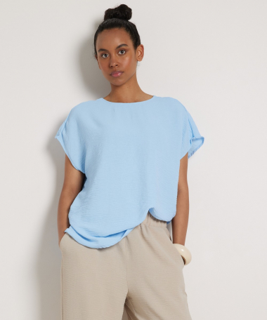 wijd t-shirt met splitjes
