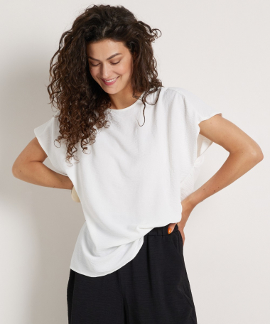wijd t-shirt met splitjes