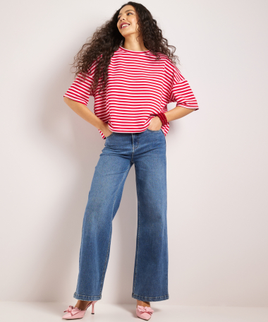 t-shirt met strepen dessin