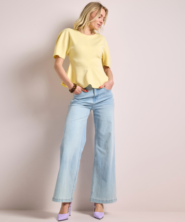 getailleerde t-shirt met korte mouw