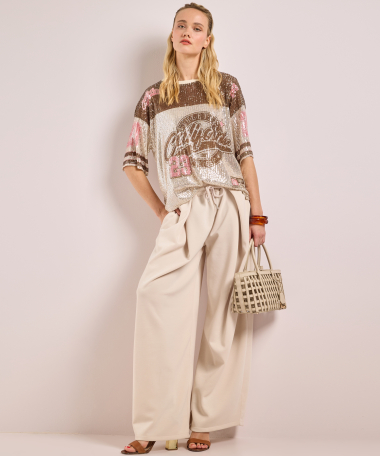 wijd glitter t-shirt