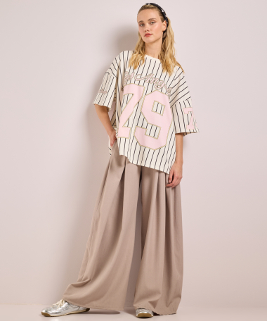 oversized t-shirt met strepen