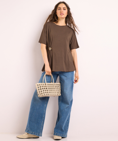 t-shirt met ringdetail