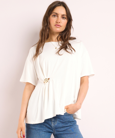 t-shirt met ringdetail