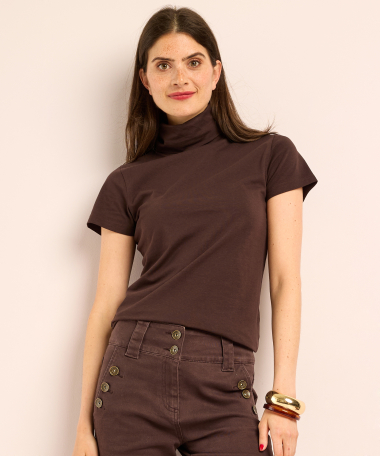 basic t-shirt met col