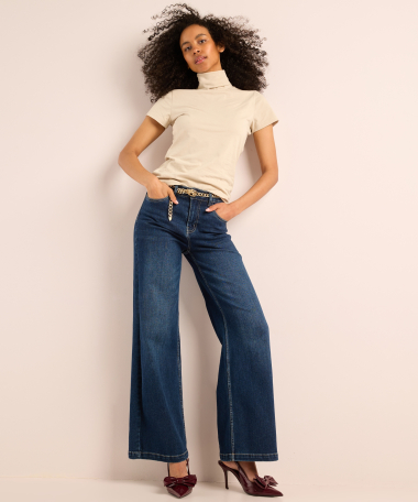 basic t-shirt met col