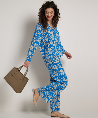 top met all-over bloemenprint