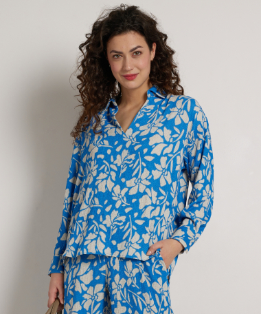 top met all-over bloemenprint
