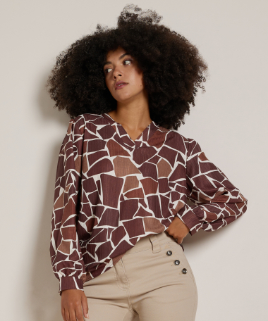 top met all-over dessin