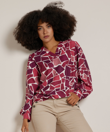 top met all-over dessin