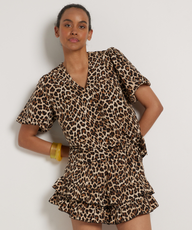 panterprint top met glitters