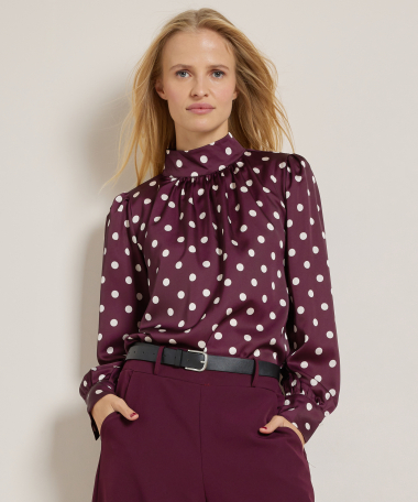 top met stippenprint
