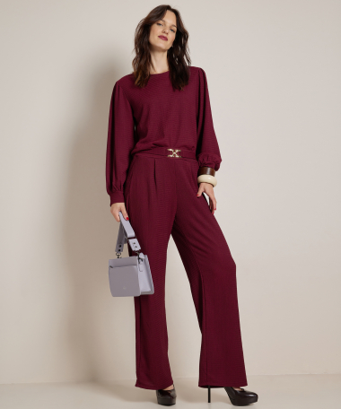 top met schouderplooien