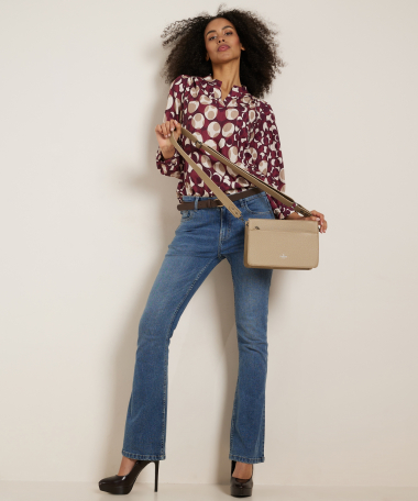 top met stippenprint